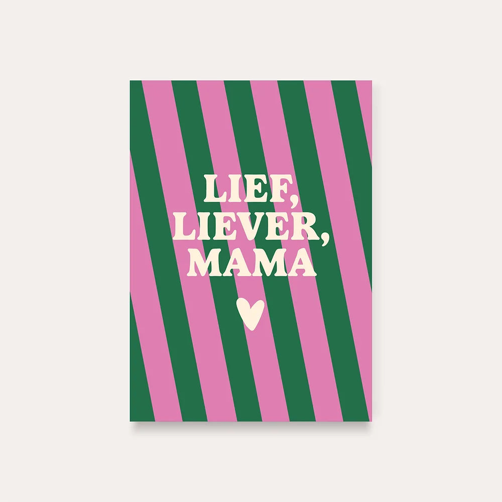 Wenskaart | Lief liever