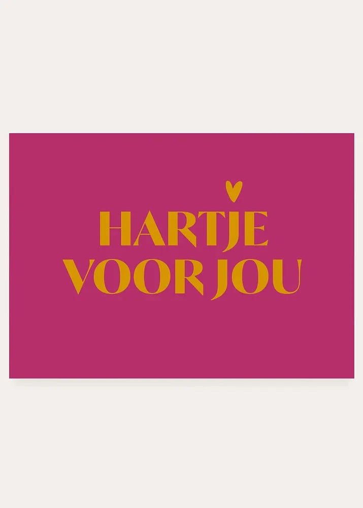 Wenskaart | Hartje voor jou
