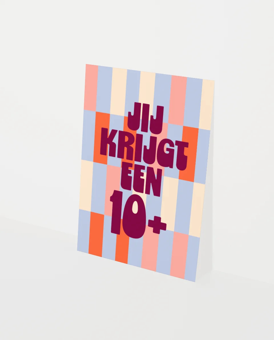Wenskaart | Jij krijgt een 10+