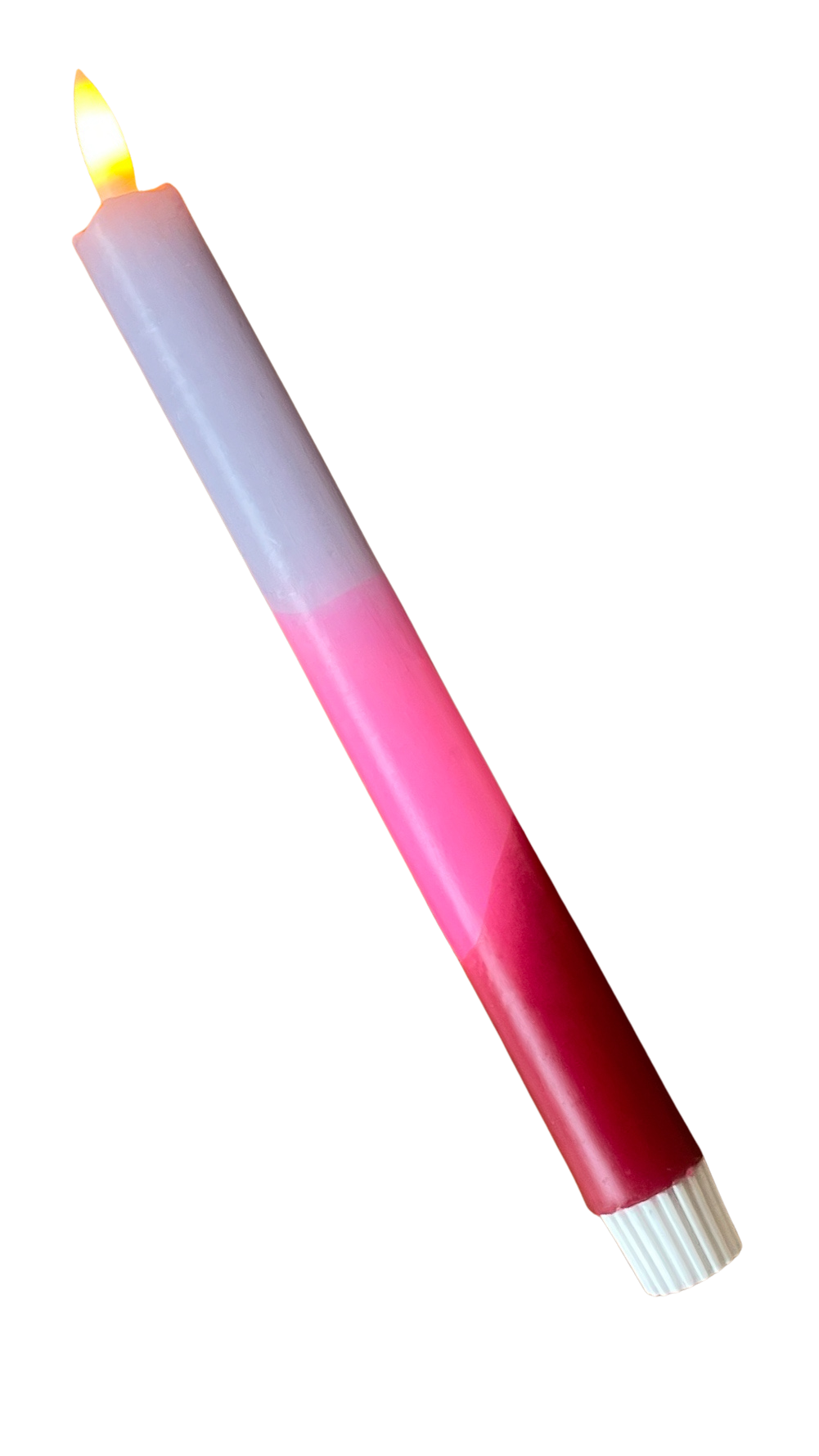 LED-kaars | Lila, Neon Roze & Burgundy met Timer