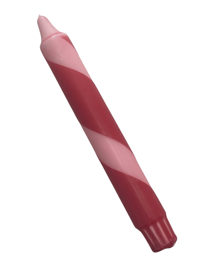 Dip-Dye Swirl Dinerkaars | Oudroze & Robijnrood
