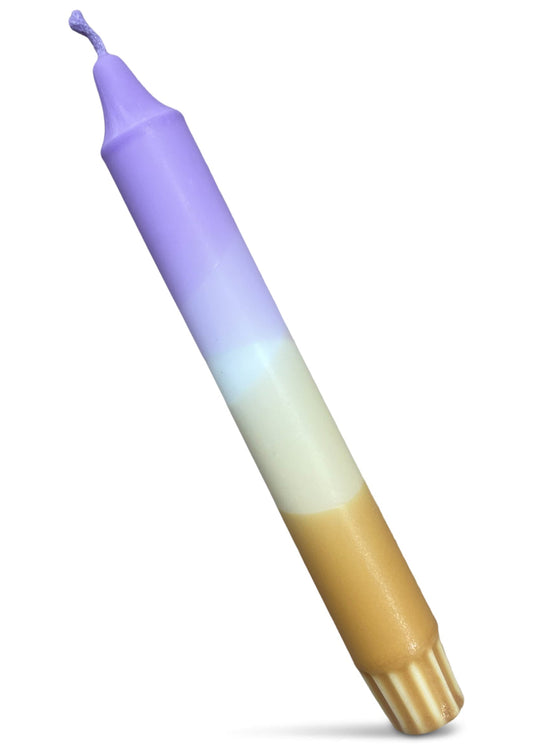Dip-Dye Dinerkaars | Lila, Beige & Karamel