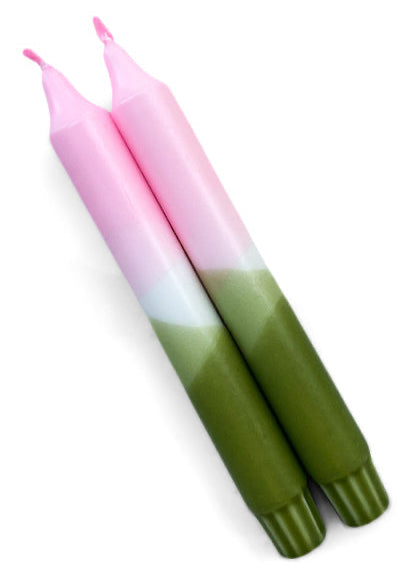 Dip-Dye Dinerkaars | Roze & Olijfgroen