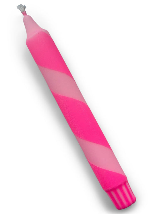 Dip-Dye Swirl Dinerkaars | Pastelroze & Neon Roze
