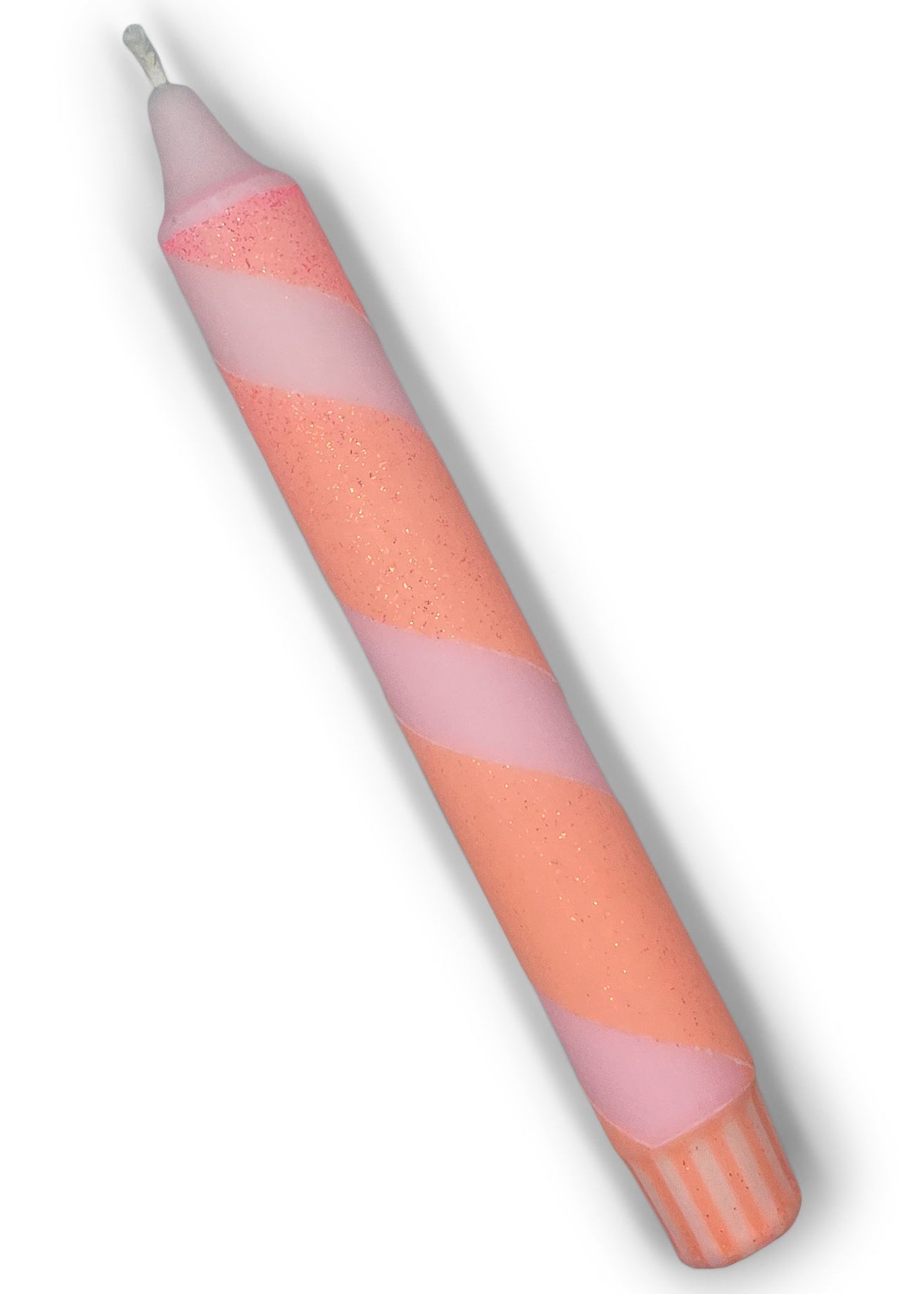 Glitter Dinerkaars | Pastel Roze & Pastel Oranje