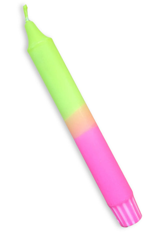 Neon Dip-Dye Dinerkaars | Geel & Roze