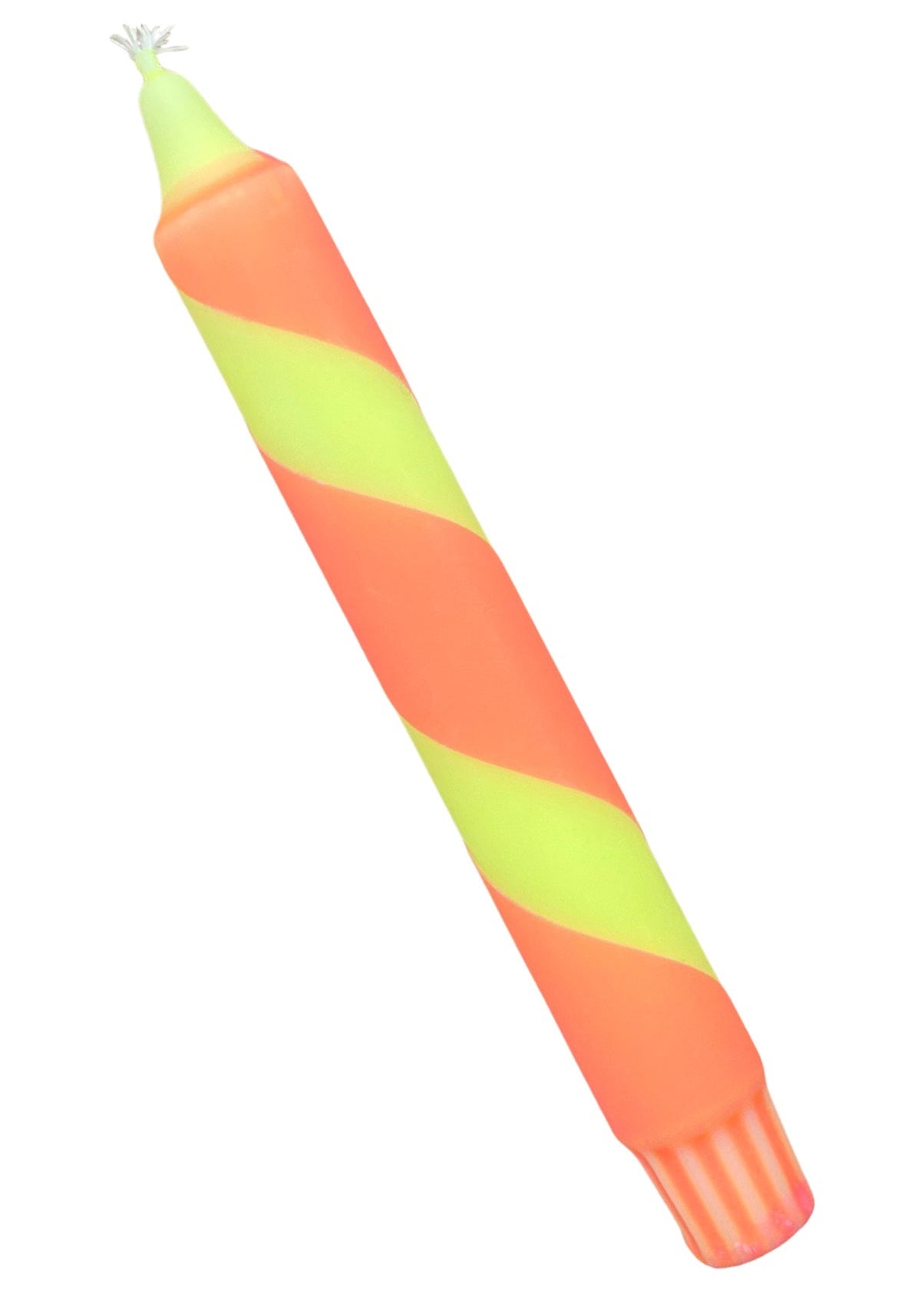 Neon Dip-Dye Swirl Dinerkaars | Geel & Roze