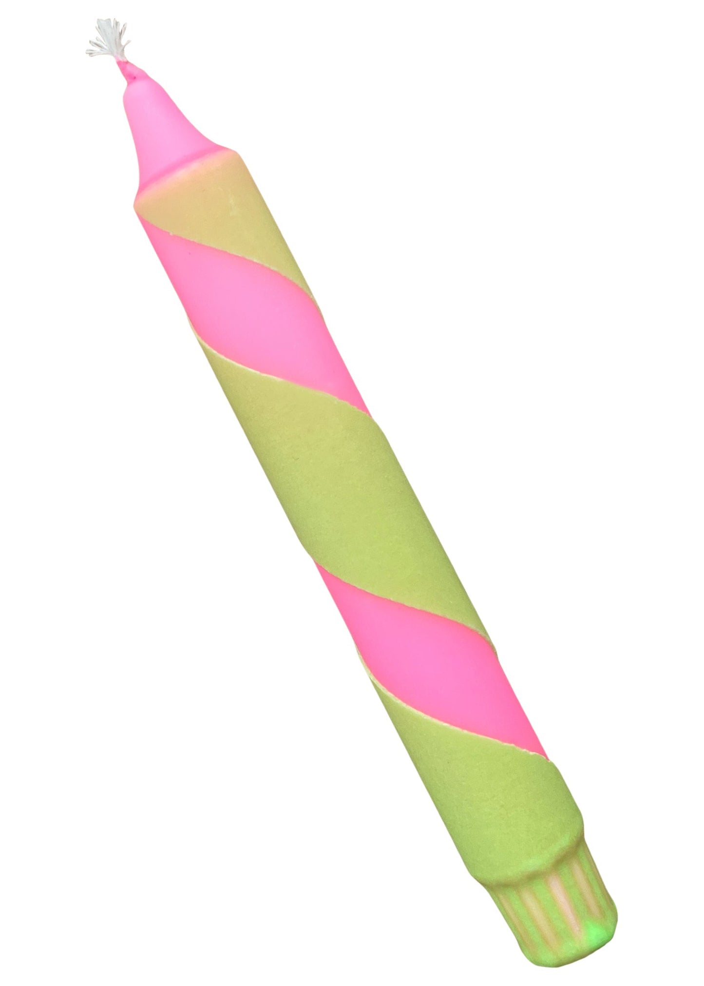 Neon Dip-Dye Swirl Dinerkaars | Roze & Groen