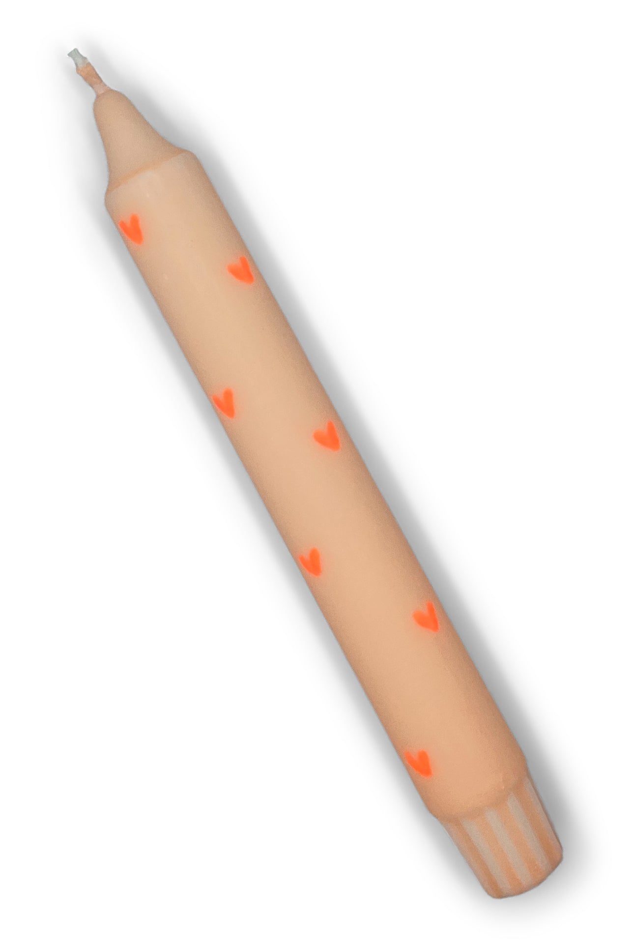 Dinerkaars hartjes | pastel oranje, neon oranje