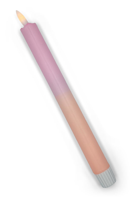 LED-kaars pastel | roze, oranje