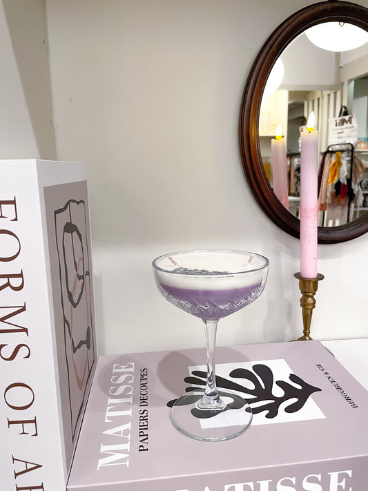 Cocktailgeurkaars | Lavender gin fizz