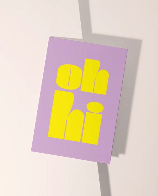 Wenskaart | Oh hi