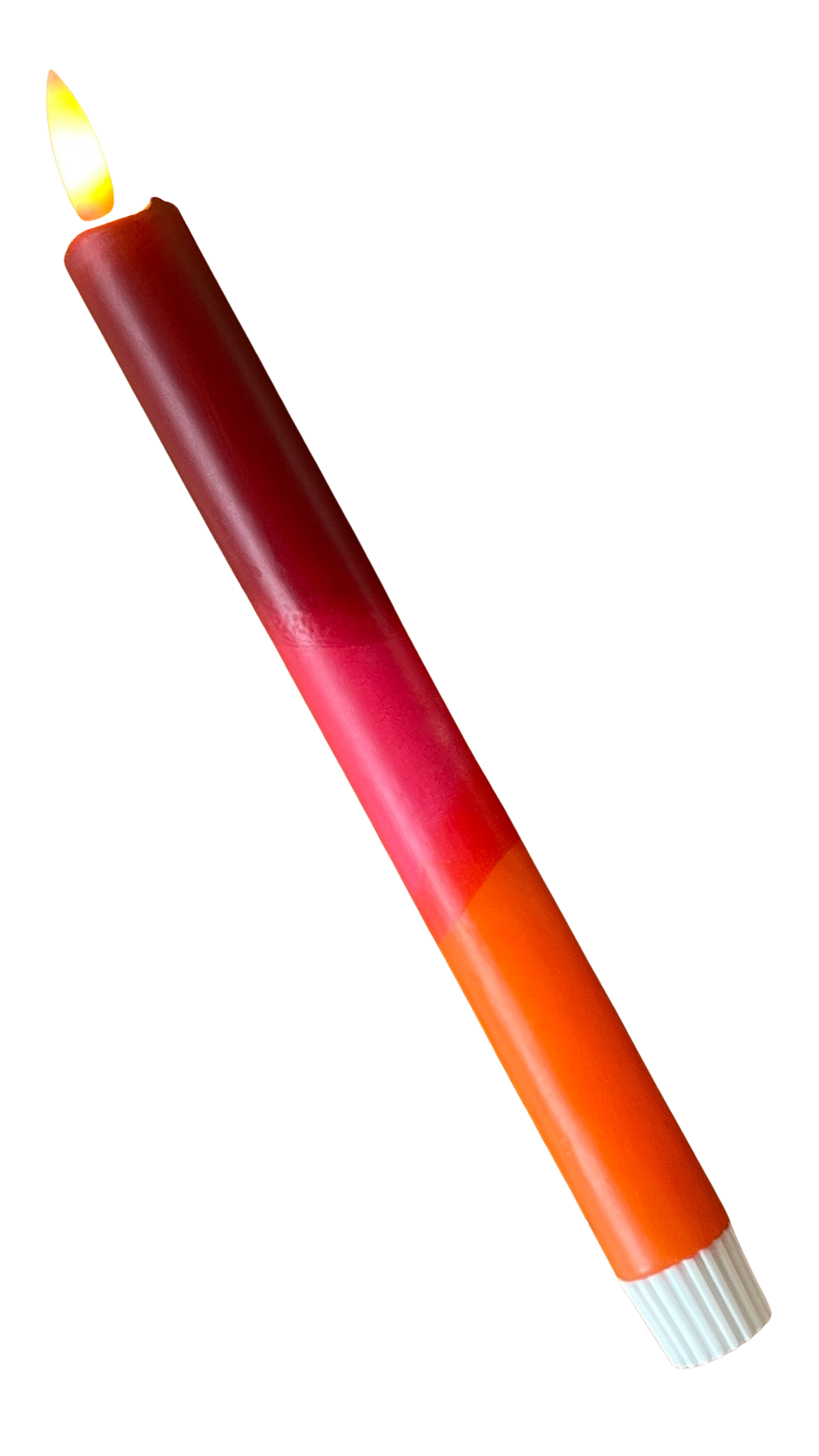 LED-kaars | Burgundy, Rood & Oranje met Timer