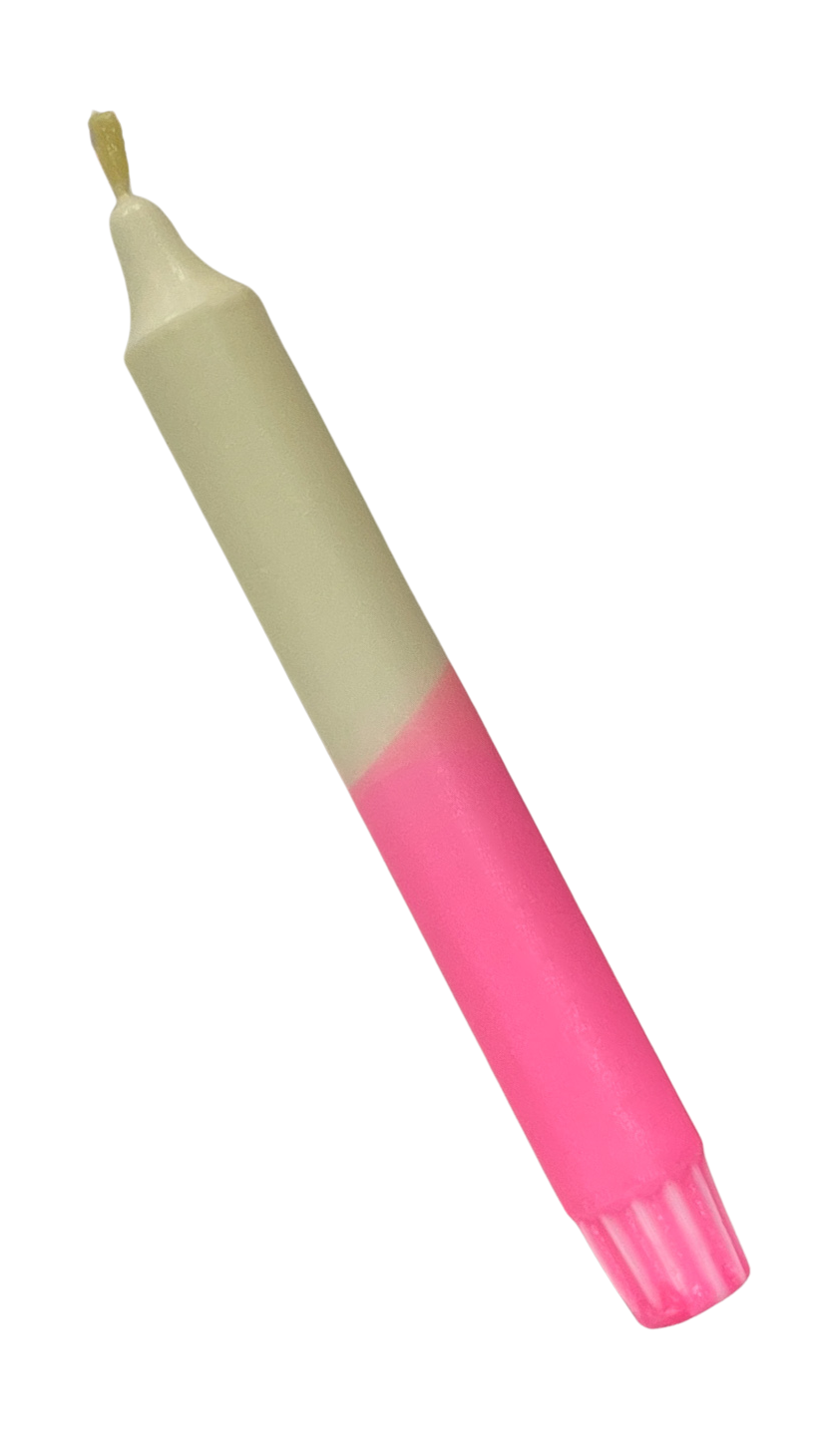 Dip-Dye Dinerkaars | Botergeel & Neon Roze
