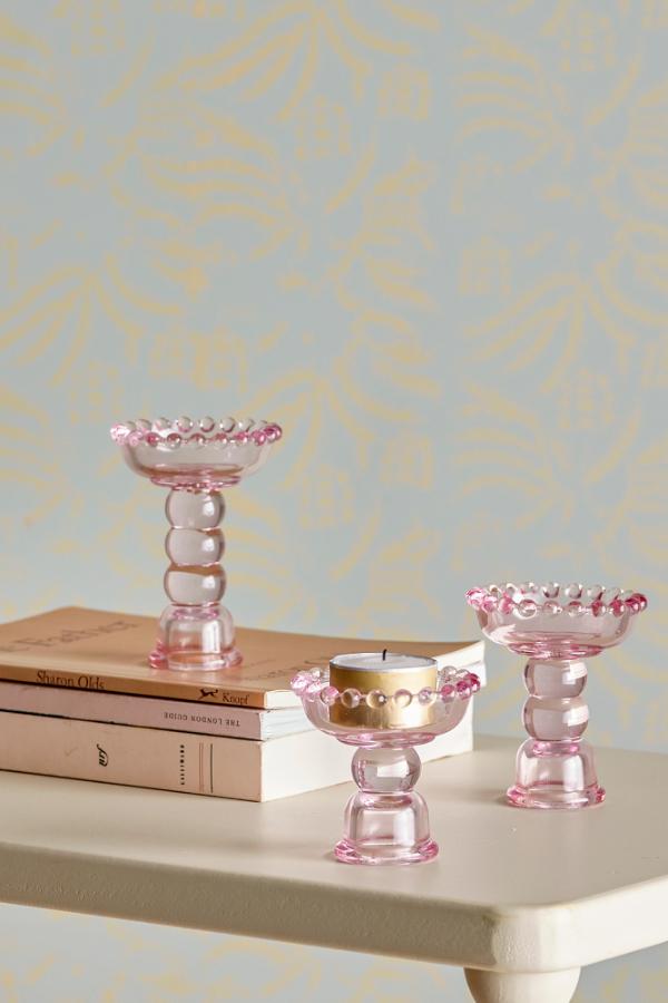 Kandelaar | Bloomingville Dehlia roze middel