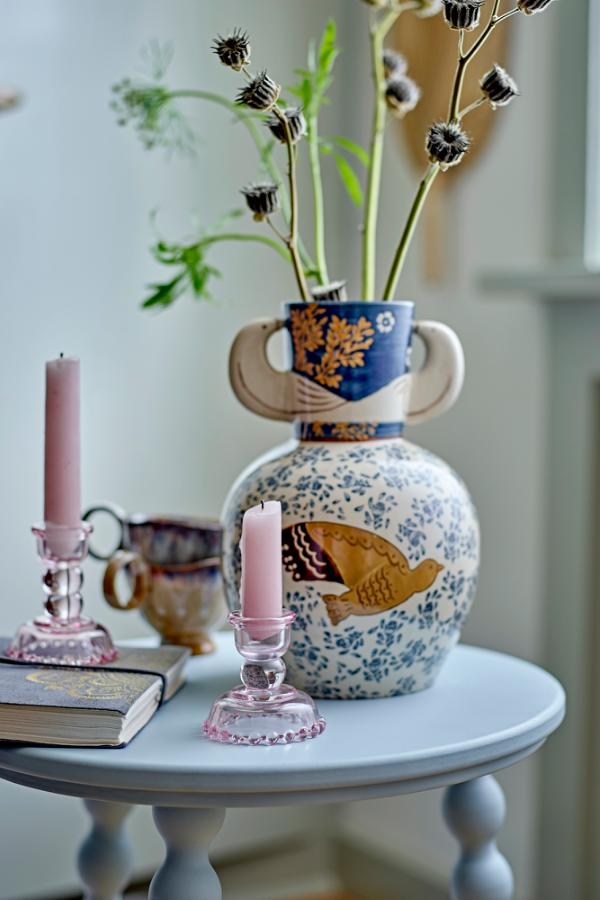 Kandelaar | Bloomingville Dehlia roze middel