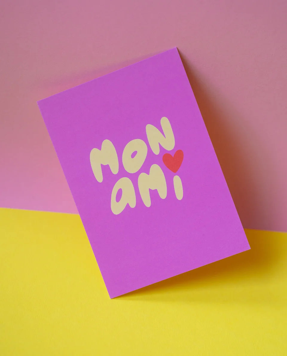 Wenskaart | Mon ami