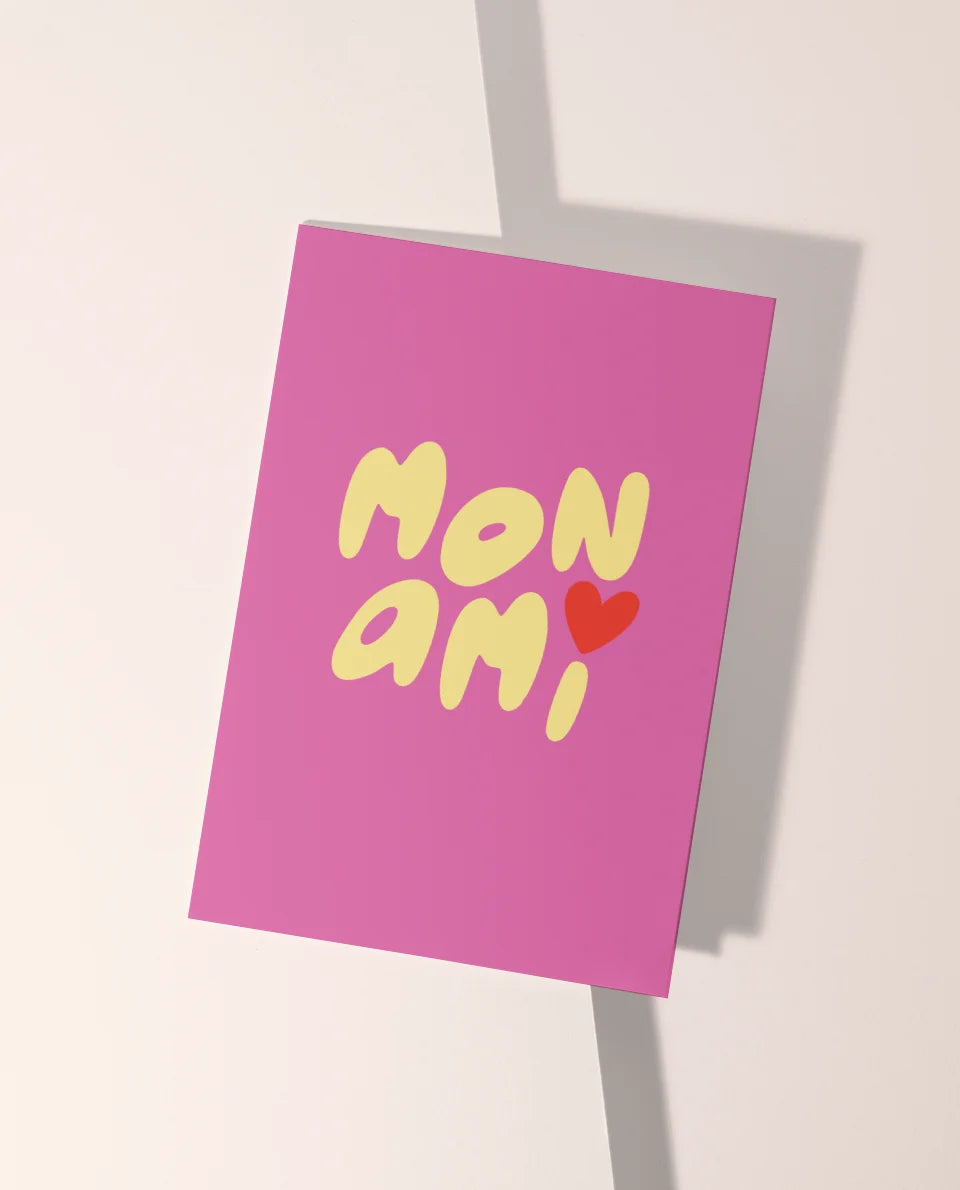 Wenskaart | Mon ami