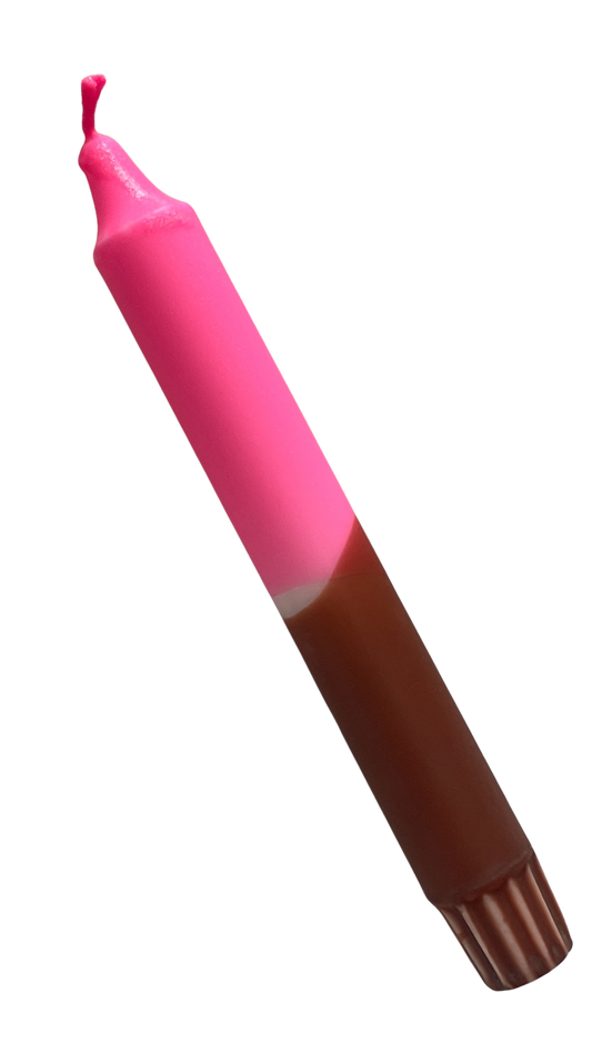 Dip-Dye Dinerkaars | Neon Roze & Bruin