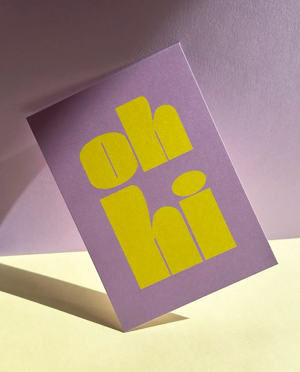 Wenskaart | Oh hi