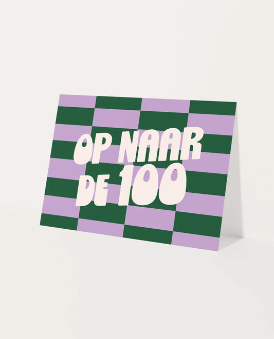 Wenskaart | Op naar de 100