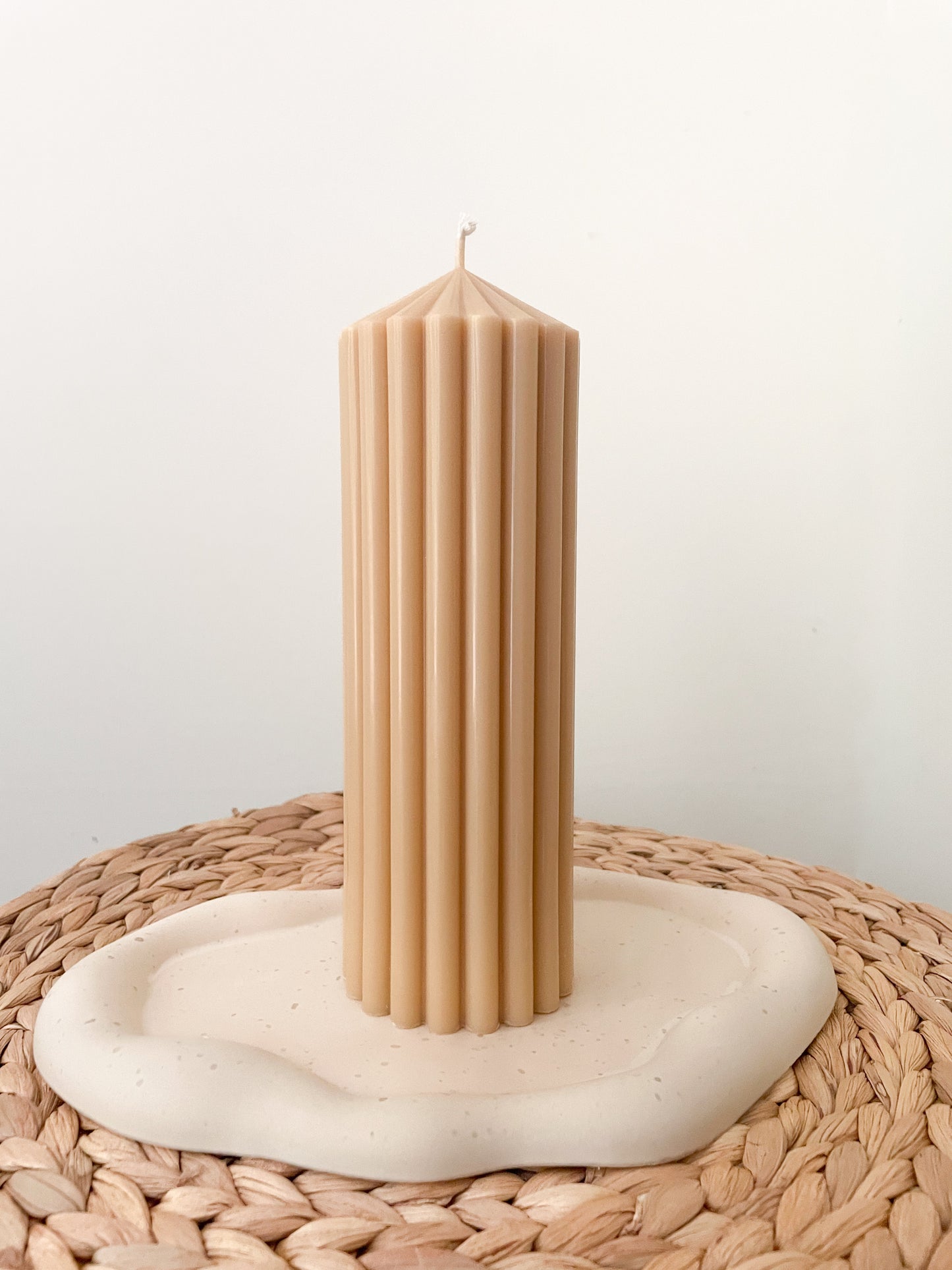 Sierkaars | geribbelde pijlerkaars (groot)