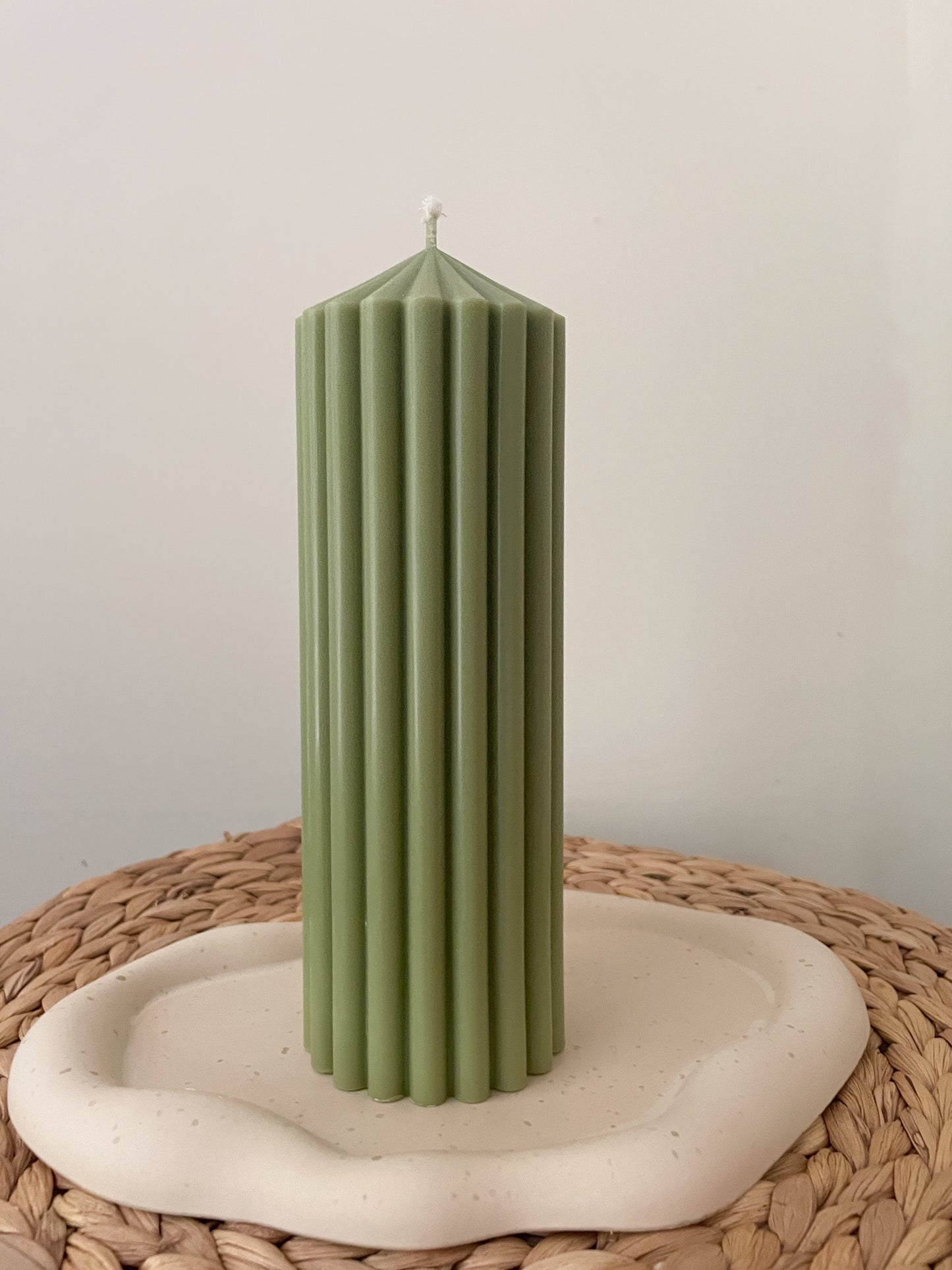 Sierkaars | geribbelde pijlerkaars (groot)