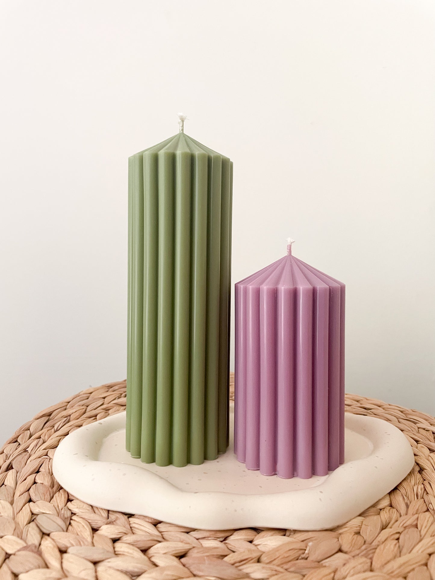 Sierkaars | geribbelde pijlerkaars (groot)