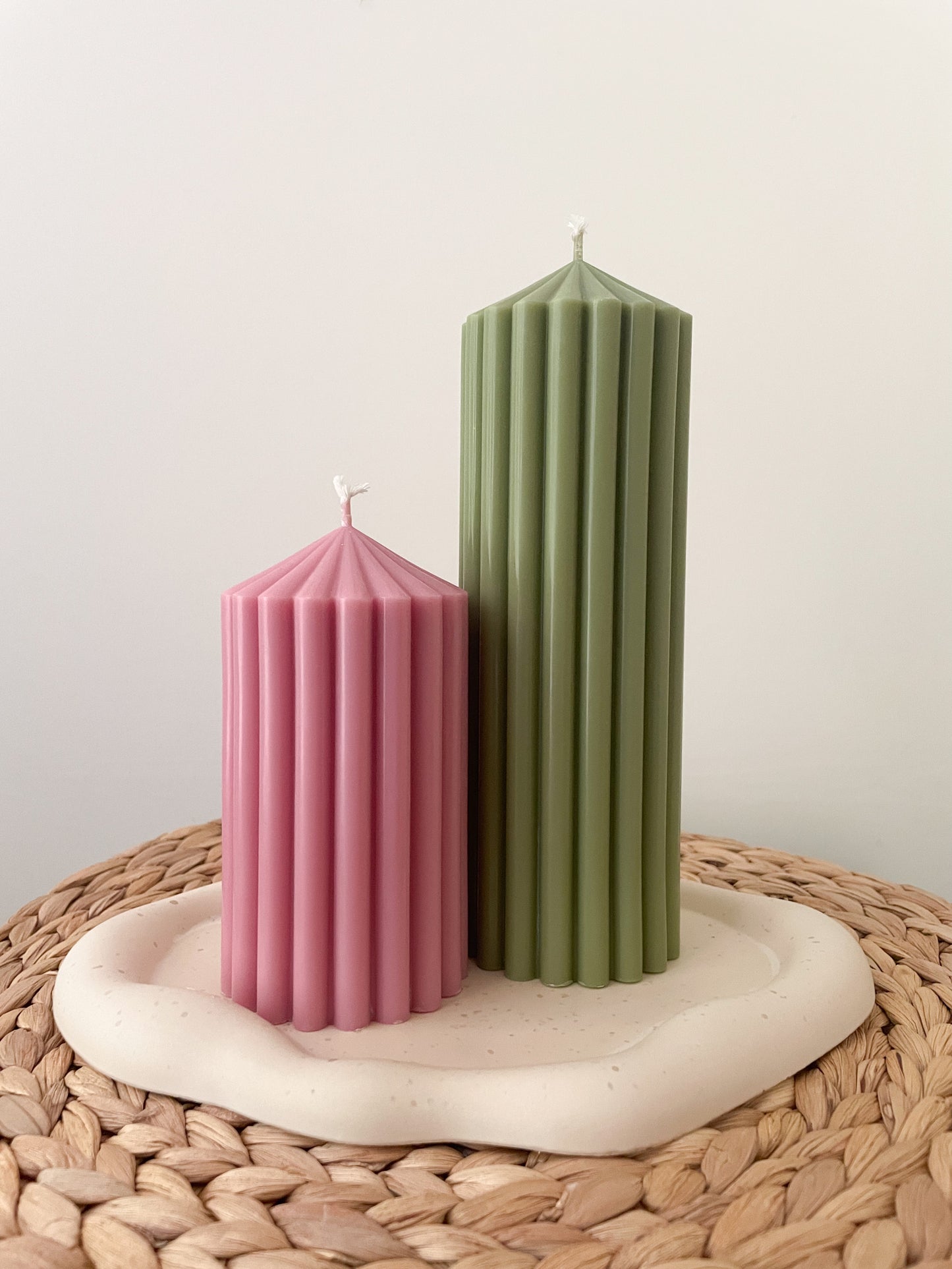 Sierkaars | geribbelde pijlerkaars (groot)