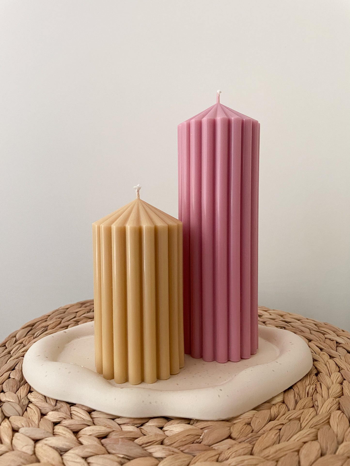 Sierkaars | geribbelde pijlerkaars (groot)