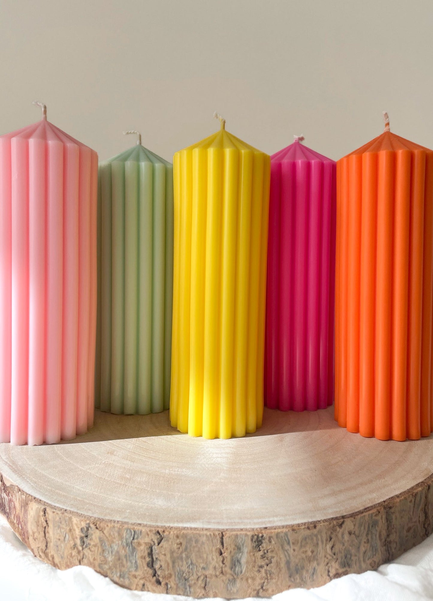 Sierkaars | geribbelde pijlerkaars (groot)