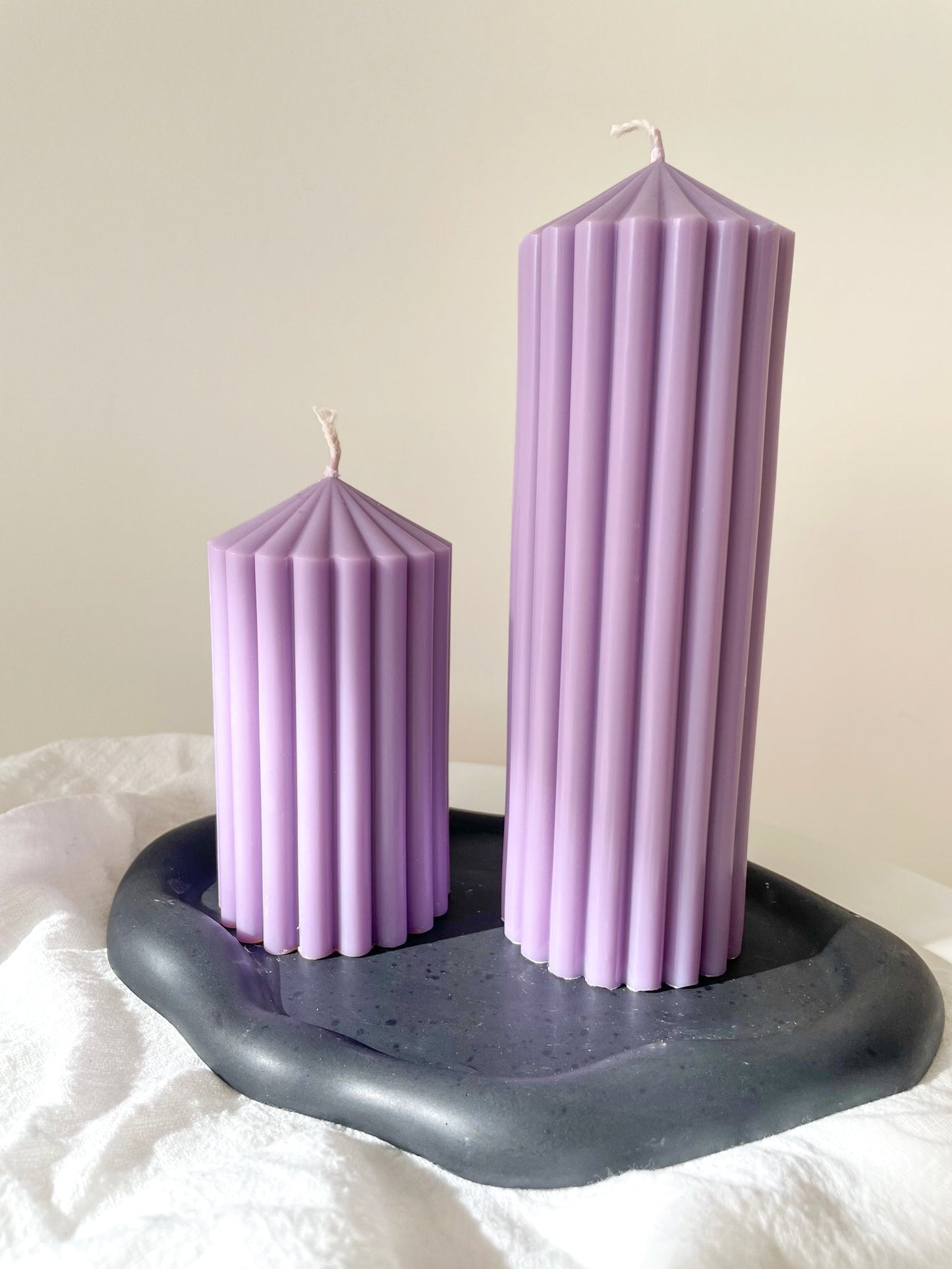 Sierkaars | geribbelde pijlerkaars (groot)