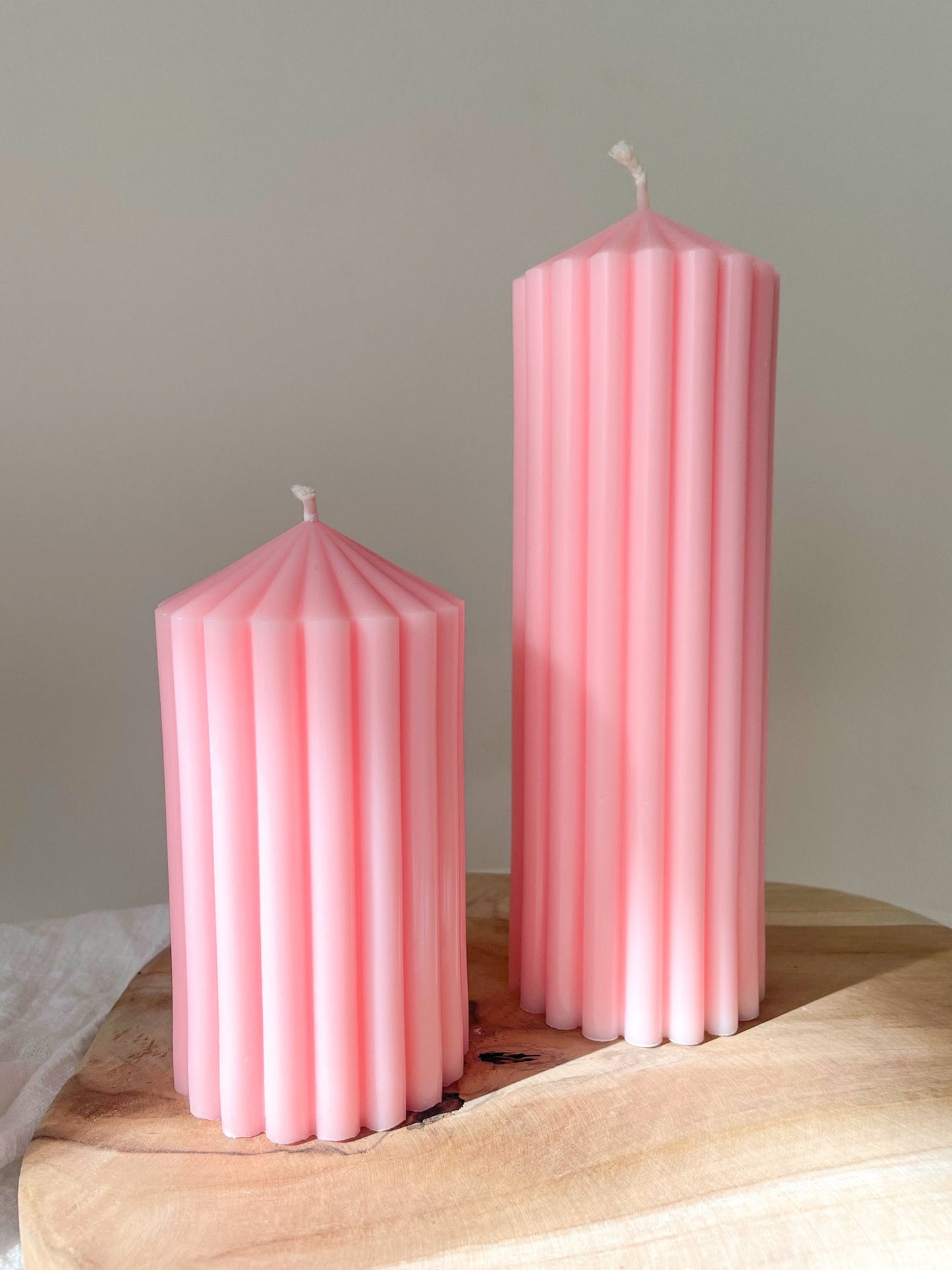 Sierkaars | geribbelde pijlerkaars (groot)