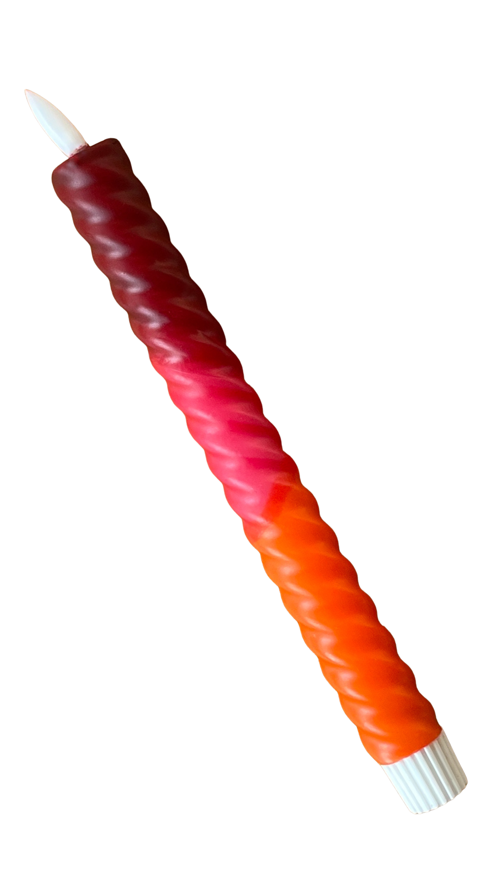 LED-kaars swirl | Burgundy, Rood & Oranje met Timer
