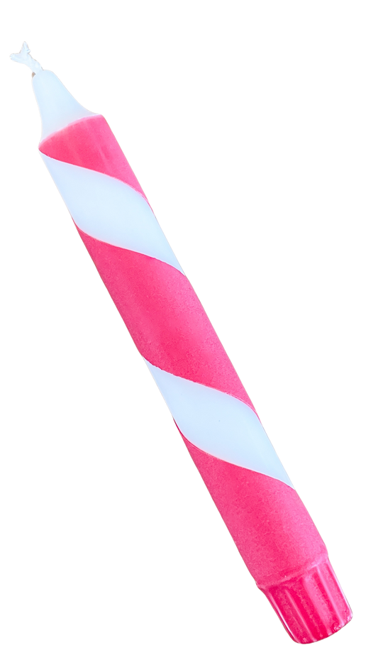 Dip-Dye Swirl Dinerkaars | Wit & Rood