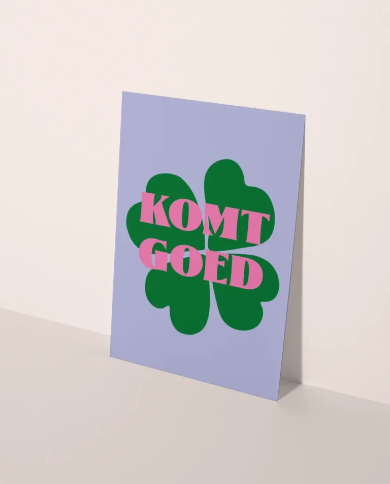 Wenskaart | Komt goed