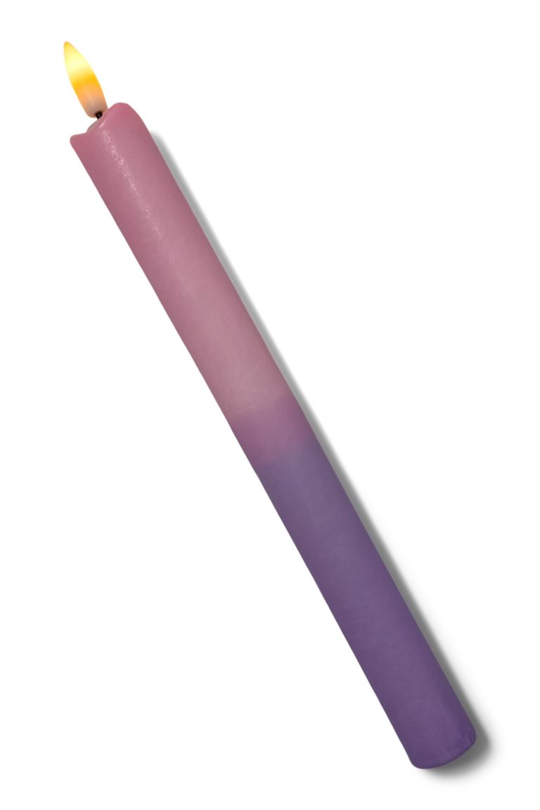 LED-kaars pastel | roze, lila