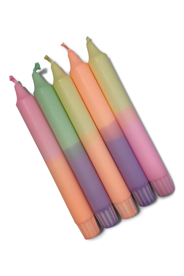 Cadeauset dinerkaars pastel | 5 stuks