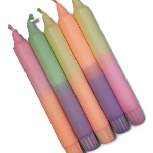 Cadeauset dinerkaars pastel | 5 stuks