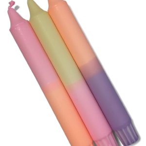 Cadeauset dinerkaars pastel | 3 stuks