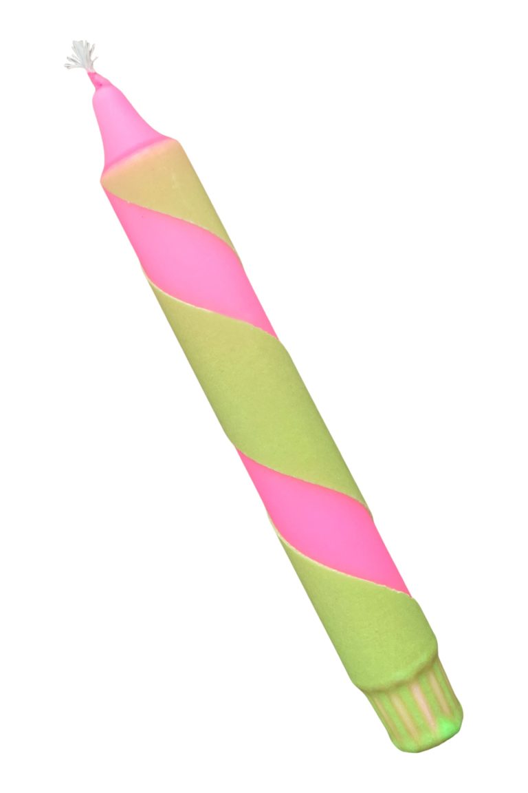 Dinerkaars dip-dye swirl neon | roze, groen