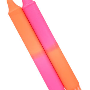 Cadeauset dinerkaars neon | oranje, roze