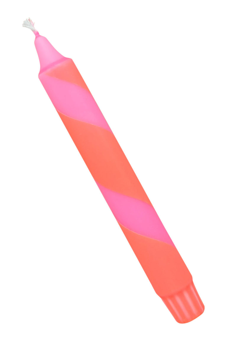 Dinerkaars dip-dye swirl neon | roze, oranje