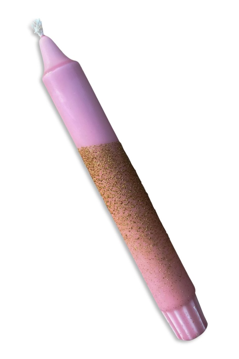 Dinerkaars glitter | oud roze, goud