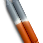Dinerkaars dip-dye | grijs, terracotta