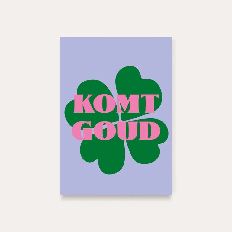 Wenskaart | Komt goud