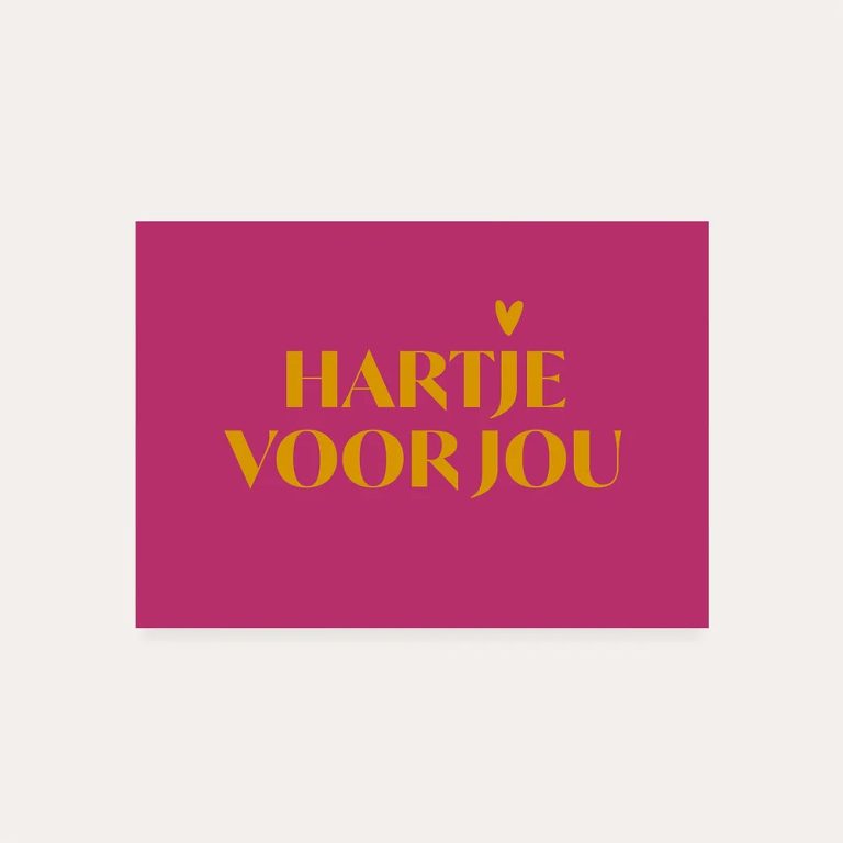 Wenskaart | Hartje voor jou