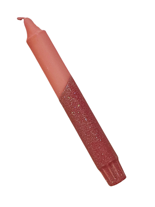 Dinerkaars glitter | oud roze glitter