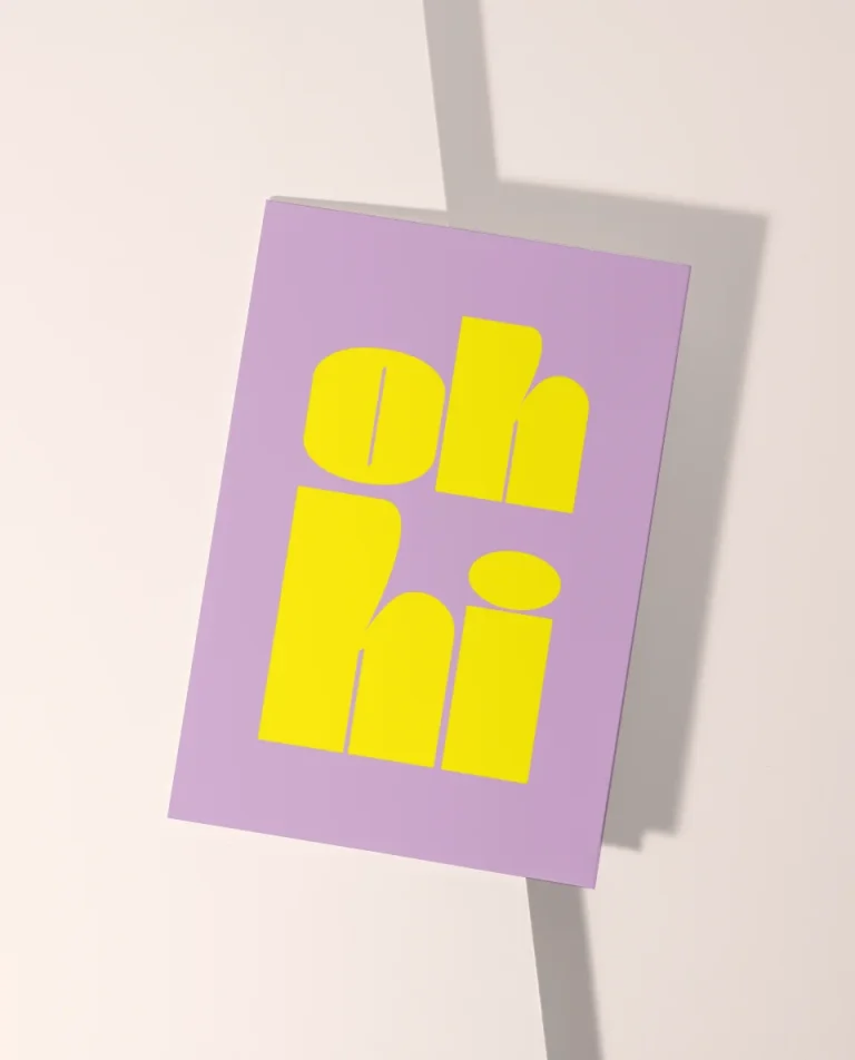 Wenskaart | Oh hi