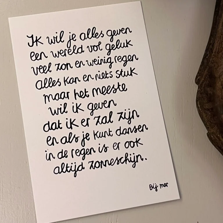 Wenskaart | ik wil je alles geven